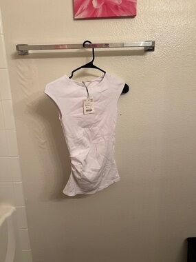 Zara White Sleeveless Tank Top